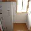 温水器、洗濯機置き場